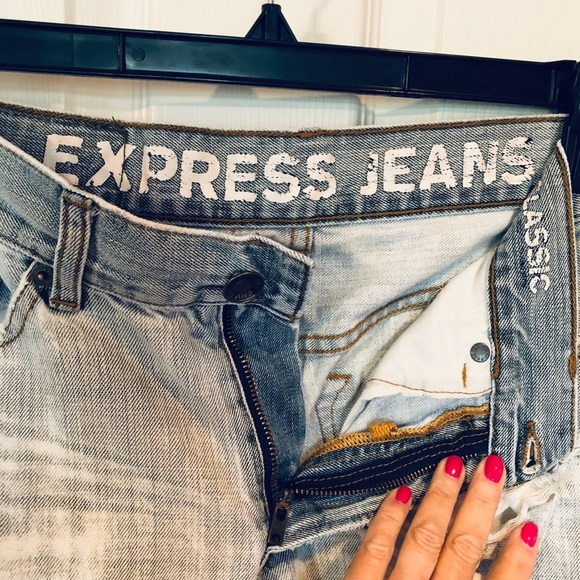 Classic Express Jeans Distressed Ripped - Picture 2 of 6